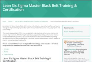 business performance management example training