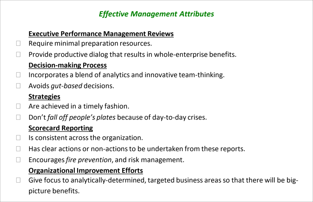 Effective Management Attributes